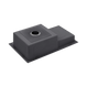 Комплект кухонної мийки Kroner KRP Schwarze - 78Х48RHM PVD (3.0/1.0 мм) S4947 фото 7
