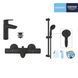 Набір змішувачів 3 в 1 для ванної кімнати Grohe QuickFix Start Black UA303304TM CV032755 фото 13