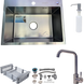 Комплект кухонної мийки Kraft KRF 6045 DECOR (3.0/1.0 мм) S4797 фото 1