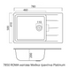 Гранитная мойка для кухни Platinum 7850 ROMA матовая (черная) 38761 фото 2