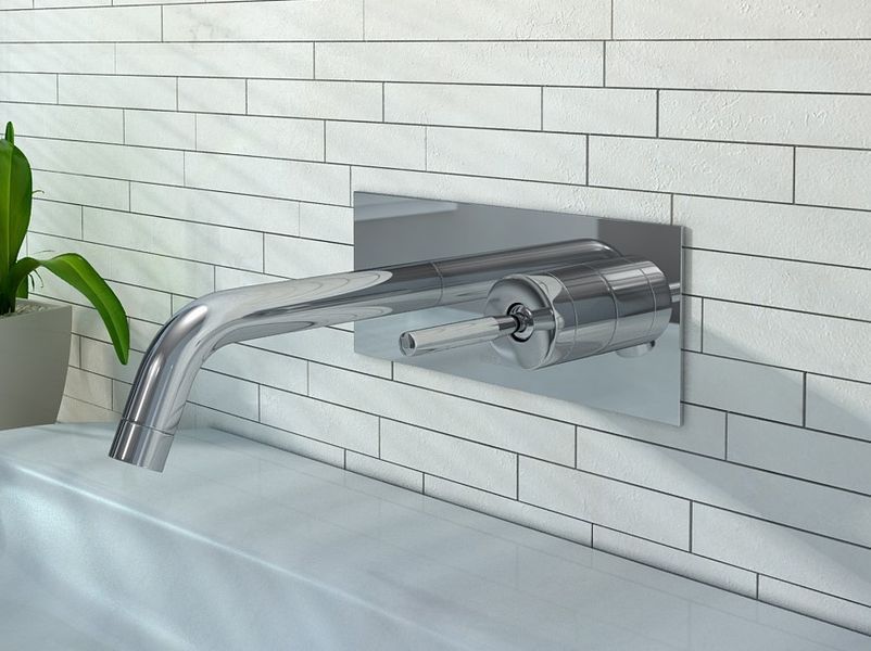 Смеситель для раковины (умывальника) KOHLMAN MAXIMA CHROME + BOX скрытого монтажа QW185M фото