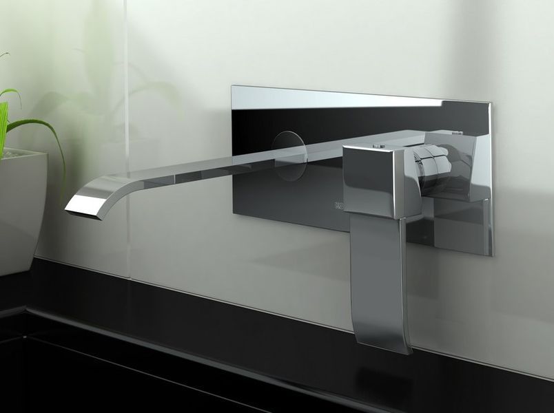 Змішувач для раковини (умивальника) KOHLMAN AXIS CHROME + BOX прихованого монтажу QW188N фото