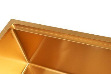 Золота мийка під стільницю з декором нержавіюча Nett NGS-5742 328 фото