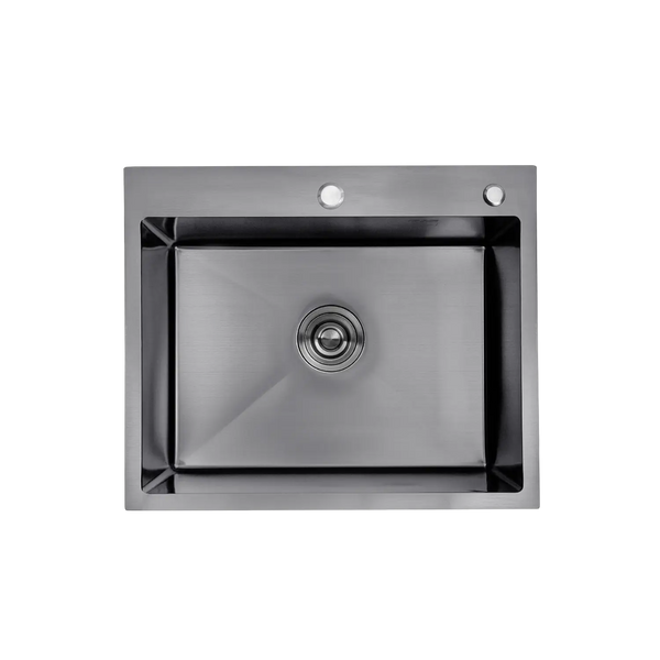Комплект кухонной мойки KRP Schwarze - 6050HM PVD S4648 фото