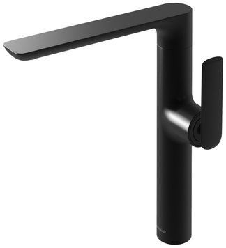 Змішувач для раковини (умивальника) KOHLMAN EXPERIENCE BLACK MATT високий QB175EB фото