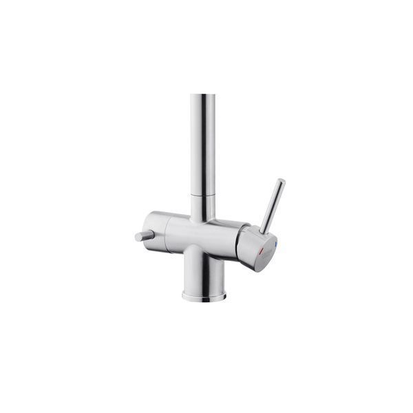 Комплект кухонна мийка Kroner Geb&uuml;rstet-7849RHM + змішувач Edelstahl Klassisch-ESG03815BLK+ дозатор Spender-016 CVS30106 фото