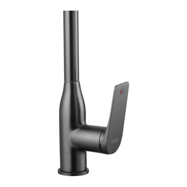 Комплект кухонної мийки Kraft HM 50х50 NANO BLACK (DECOR) PVD (3.0/1.0 мм) S5014 фото