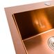 Кухонна мийка Platinum Handmade PVD мідь 500x500x220 (3,0/1,5 мм корзина та дозатор в комплекті) 23569 фото 8