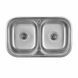 Кухонна мийка з нержавіючої сталі закруглена Platinum ДЕКОР 7848D (0,8/180 мм) 11628 фото 1