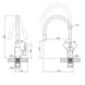 Комплект кухонної мийки Kraft KRF 6045 DECOR (3.0/1.0 мм) S5000 фото 13