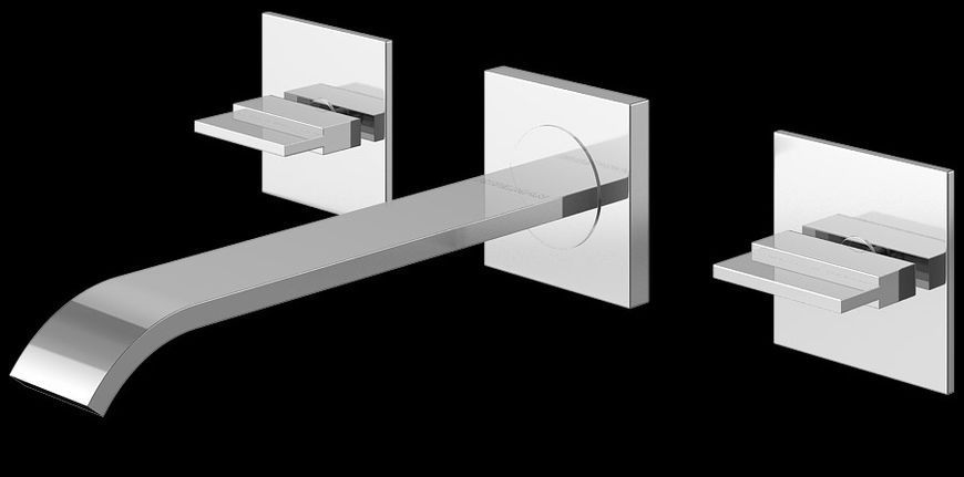 Змішувач для раковини (умивальника) KOHLMAN AXIS CHROME + BOX прихованого монтажу QW193N фото