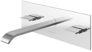 Смеситель для раковины (умывальника) KOHLMAN AXIS CHROME + BOX скрытого монтажа QW195N фото