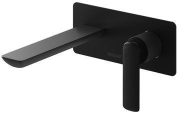 Змішувач для раковини (умивальника) KOHLMAN EXPERIENCE BLACK MATT + BOX прихованого монтажу * QW185EB фото