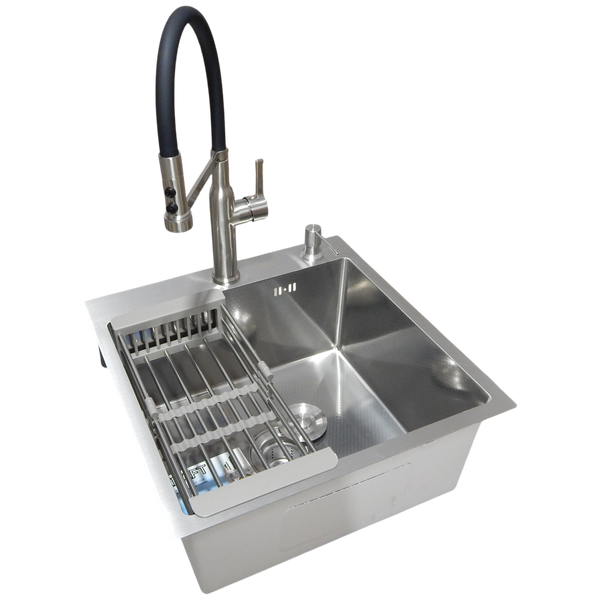 Комплект кухонної мийки Kraft KRF 5050 decor (3.0/1.0 мм) S4892 фото