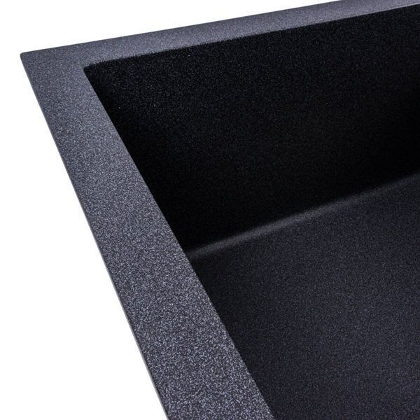 Гранитная мойка для кухни VALESO SOLID 7843 матовая Карбон 48962 фото