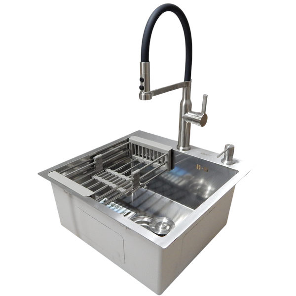 Комплект кухонної мийки Kraft KRF 5050 decor (3.0/1.0 мм) S4892 фото