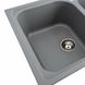 Гранітна мийка для кухні Platinum 7950 Equatoria матовий Сірий металік 36403 фото 8