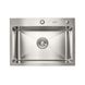 Кухонна мийка Platinum Handmade 580х430х220 (товщина 3,0/1,5 мм корзина та дозатор в комплекті) 23570 фото 1