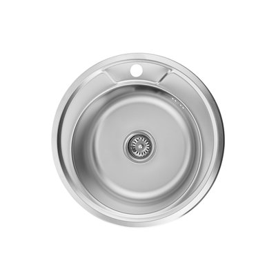 Кухонна мийка Kroner KRP Satin - 490 (0.6 мм) CV022764 фото