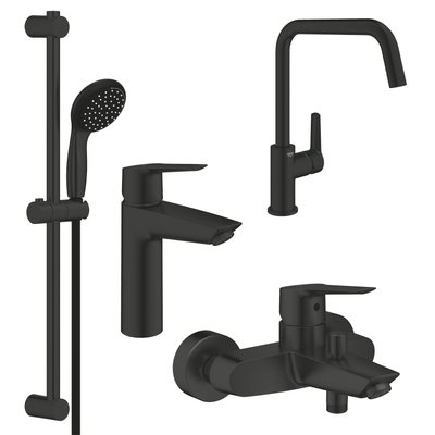 Набор смесителей QuickFix Start 4 в 1 для ванны и кухни (UA303301MK) 31382 фото