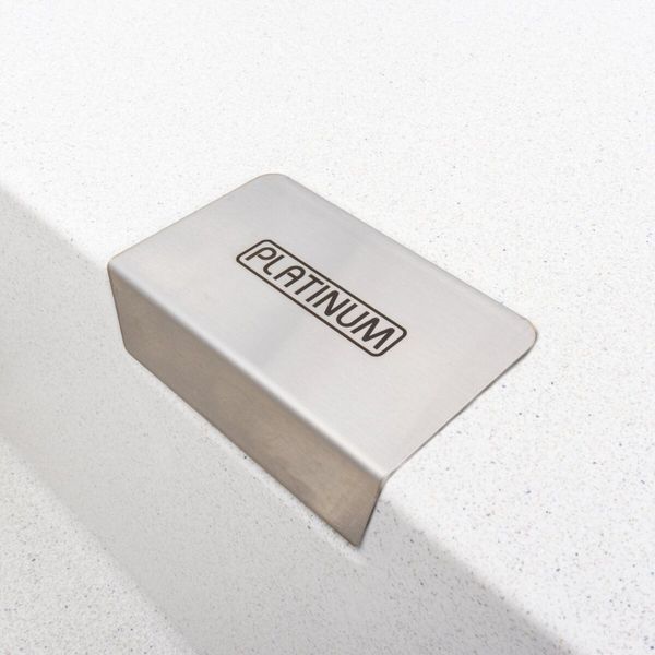 Гранитная мойка для кухни Platinum 8650 DIAMOND матовая (белая в точку) 39817 фото