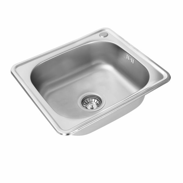 Кухонна мийка з нержавіючої сталі Platinum САТИН 4842 (0,6/160 мм) 11447 фото