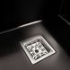 Кухонна мийка Platinum Handmade PVD 580х430х220 чорна (товщина 3,0/1,0 мм квадратний сіфон) 36728 фото 5