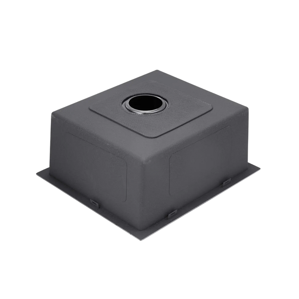 Комплект кухонної мийки Kroner KRP Schwarze - 50х50HM PVD (3.0/1.0 мм) S4716 фото