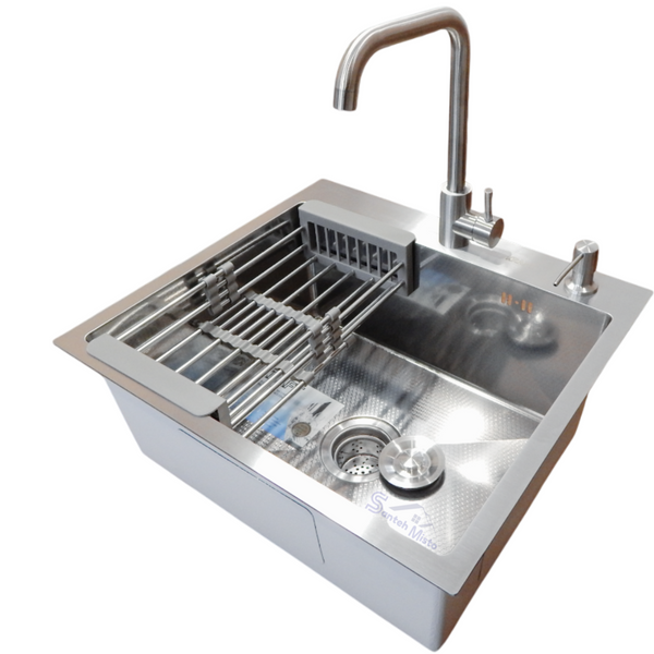 Комплект кухонної мийки Kraft KRF 5448 DECOR (3.0/1.0 мм) S4751 фото
