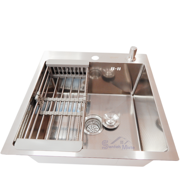 Комплект кухонної мийки Kraft KRF 5050 decor (3.0/1.0 мм) S4893 фото