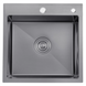Комплект кухонної мийки Kroner KRP Schwarze - 50х50HM PVD (3.0/1.0 мм) S4716 фото 14