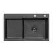Кухонная мойка Kraft HM - 7848 ARB NANO BLACK PVD (3.0/1.0 мм) S7334 фото 5