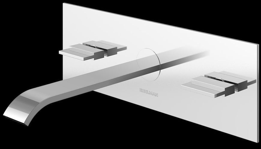 Смеситель для раковины (умывальника) KOHLMAN AXIS CHROME + BOX скрытого монтажа QW198N фото