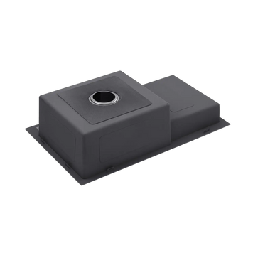 Комплект кухонної мийки Kroner KRP Schwarze - 7848LHM PVD (3.0/1.0 мм) S4857 фото
