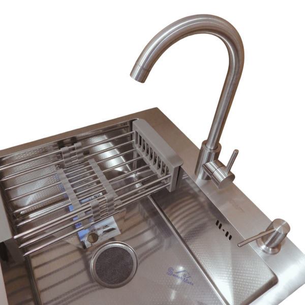 Комплект кухонної мийки Kraft KRF 5448 DECOR (3.0/1.0 мм) S4807 фото
