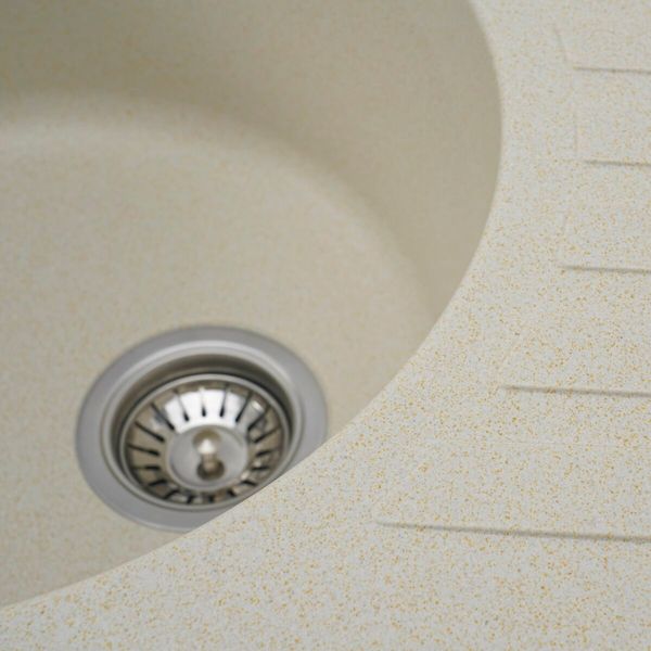 Гранітна мийка для кухні Platinum 6250 SOUL матова Пісок 3421 фото