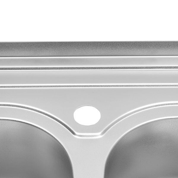 Кухонна мийка накладна Kroner KRP Satin - 6080Z (0.8 мм) CV022827 фото