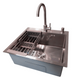 Комплект кухонної мийки Kraft KRF 5448 DECOR (3.0/1.0 мм) S4807 фото 1