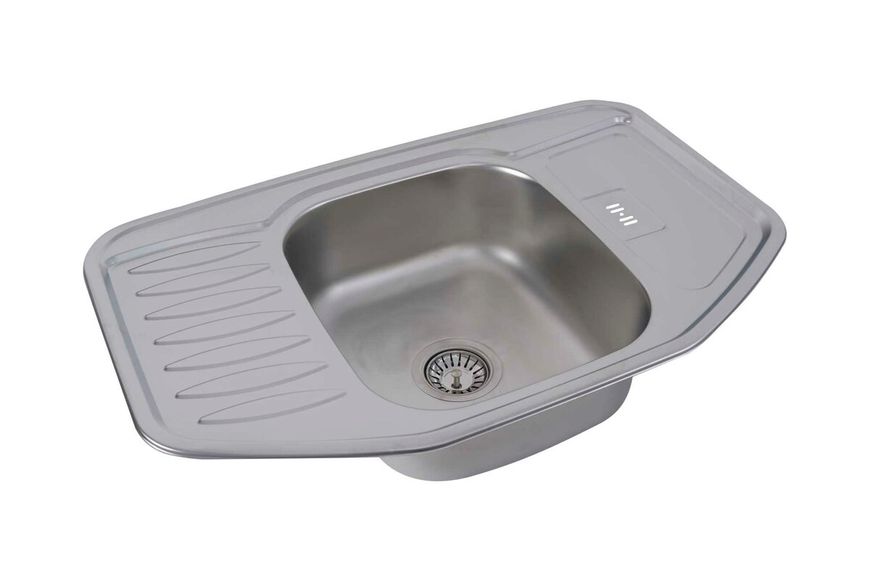 Кухонна мийка з нержавіючої сталі Platinum САТИН 7851 (0,8/180 мм) 11453 фото