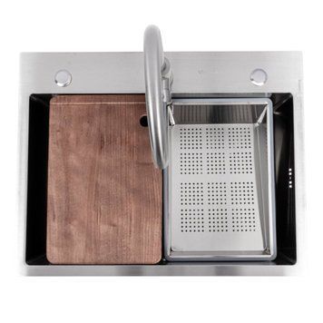 CM 64*50B Кухонна мийка нержавійка (Work station) Valeso Handmade 50198 фото