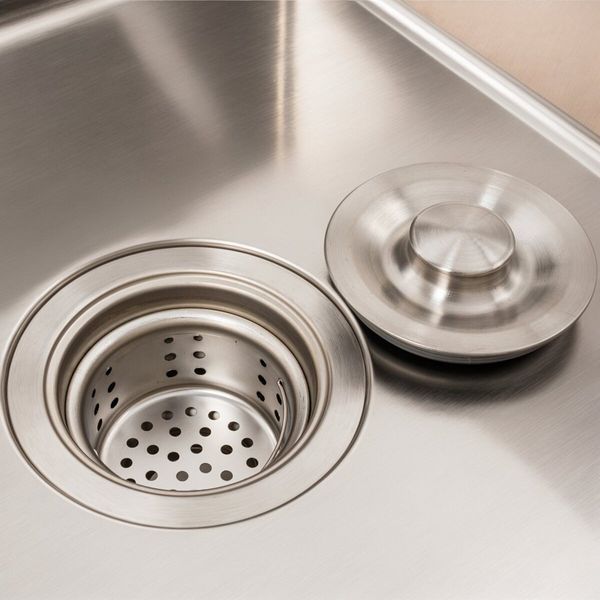 Кухонная мойка CM 78*50 L нержавейка VALESO Handmade (круглый сифон 3,0/0,8) 45903 фото