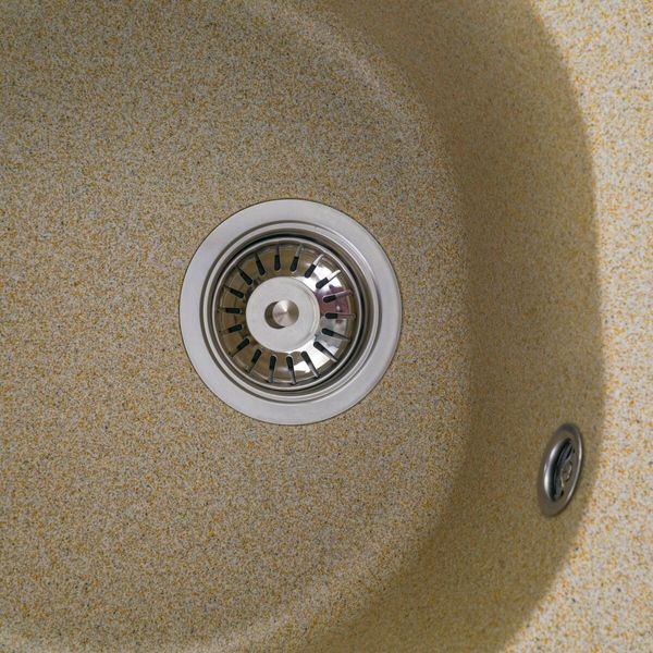 Гранітна мийка для кухні Platinum 510 LUNA матова Бежевий 3281 фото