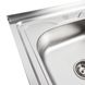 Кухонна мийка з нержавіючої сталі Platinum 8060 L ДЕКОР (0,7/160 мм) 11649 фото 4