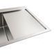 Кухонная мойка нержавейка 78*48 L Platinum Handmade (два отверстия, круглый сифон 3,0/0,8) 42217 фото 4
