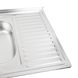 Кухонна мийка з нержавіючої сталі Platinum 8060 L ДЕКОР (0,7/160 мм) 11649 фото 3
