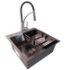Комплект кухонної мийки KRP Schwarze - 50х50HM PVD S4758 фото 1