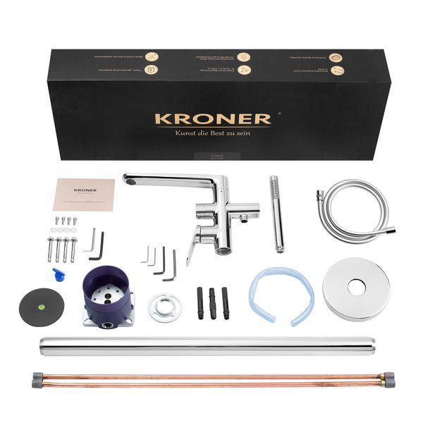 Змішувач для ванни Kroner Element 211339-0101 CV035960 фото