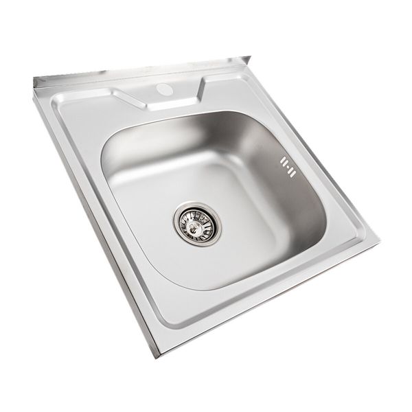 Кухонна мийка з нержавіючої сталі Platinum ДЕКОР 5050 (0,7/160 мм) 11652 фото