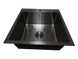 Комплект кухонной мойки Kraft HM 50х50 NANO BLACK PVD (3.0/1.0 мм) S4809 фото 6