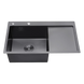Комплект кухонної мийки Kroner KRP Schwarze - 7849LHM PVD (3/1 мм) S4659 фото 4